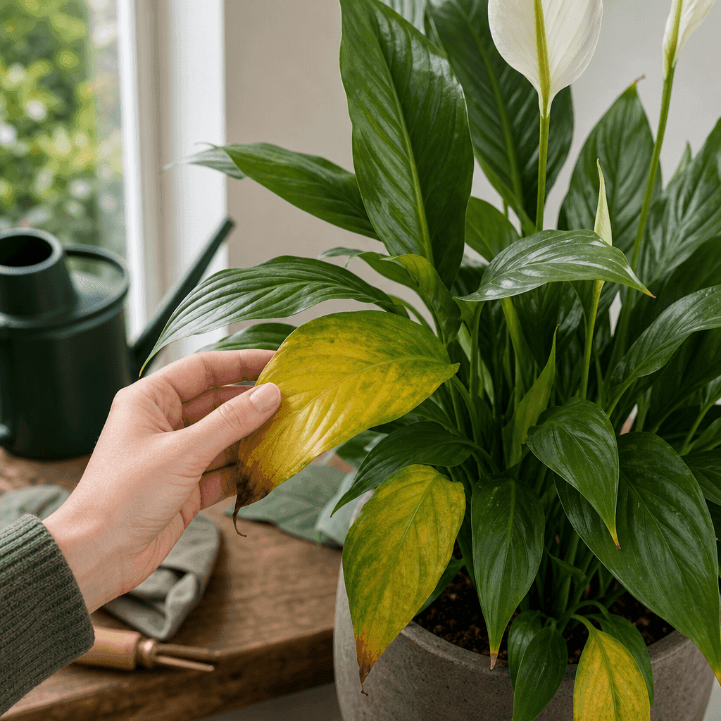 Peace lily yellow leaves — quick diagnosis chart