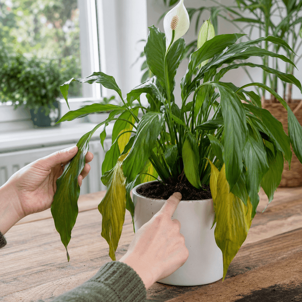 Peace lily wilting — quick diagnosis chart