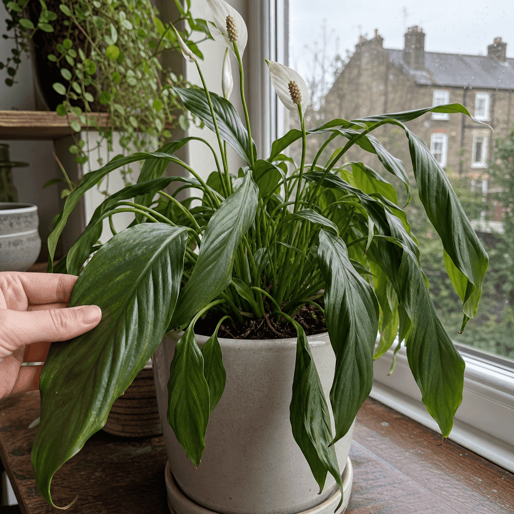 Peace lily wilting — UK timing notes