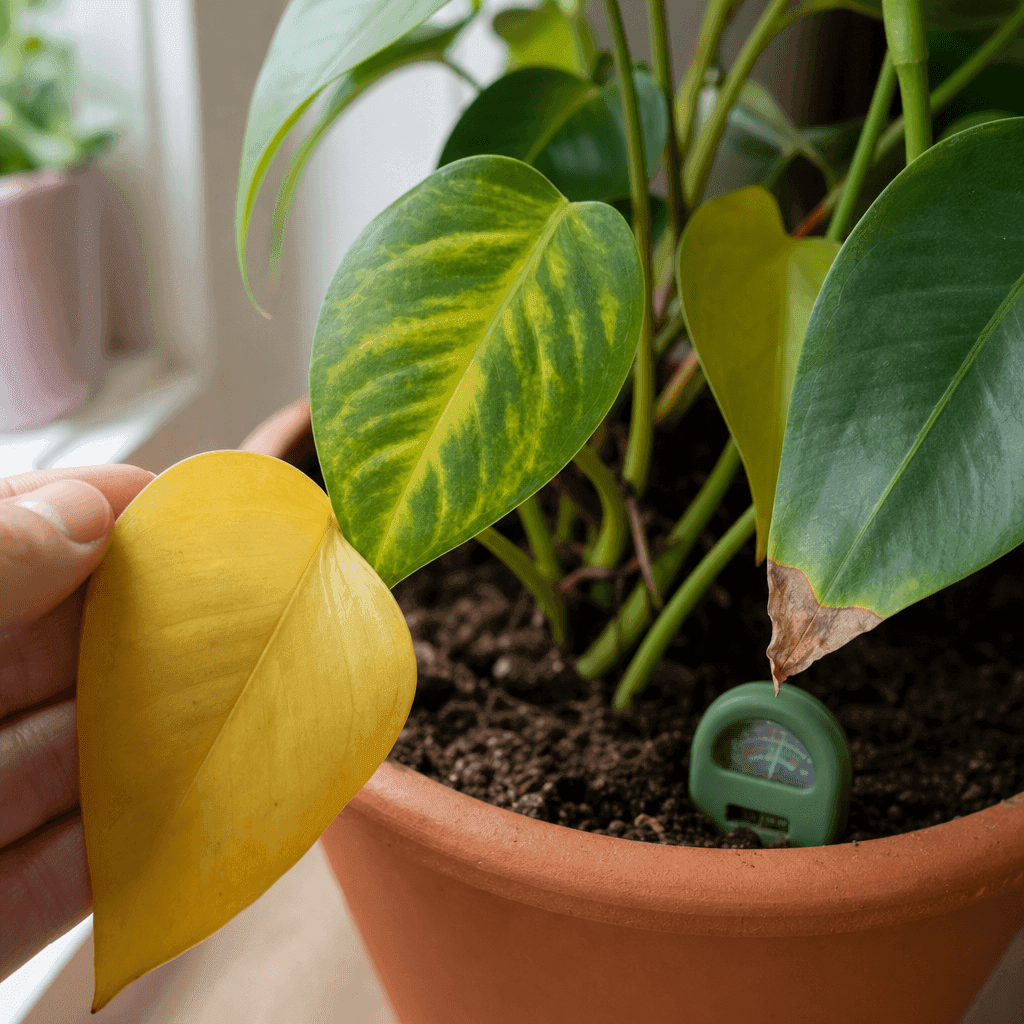 Plant Leaves Turning Yellow — most likely causes