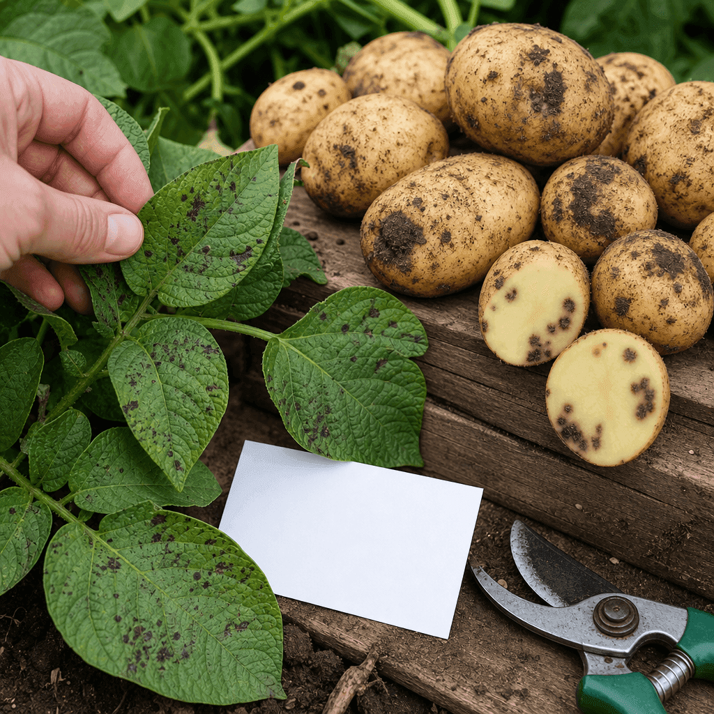Potato black spots: Start with the location of the black spots