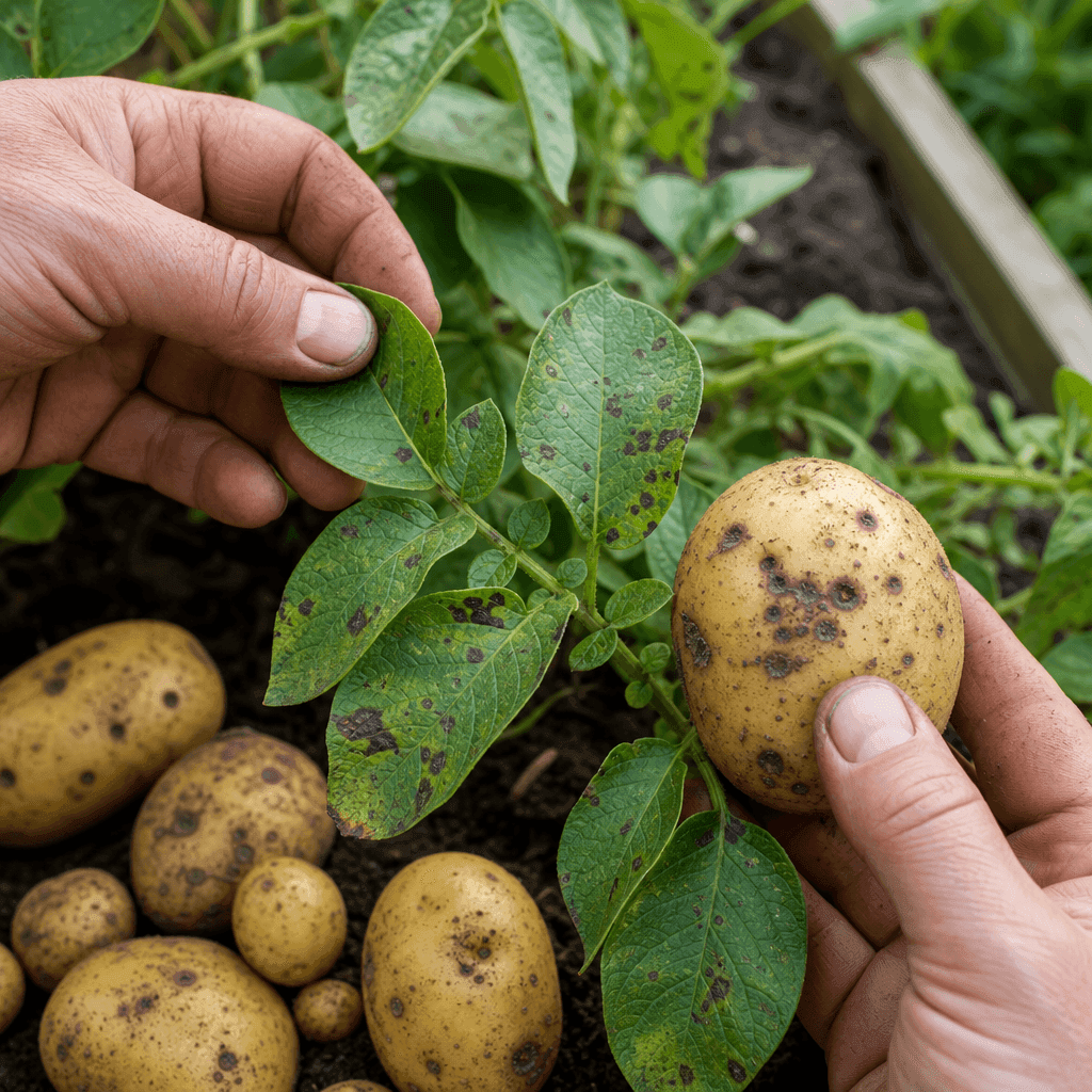 Potato black spots — quick diagnosis chart