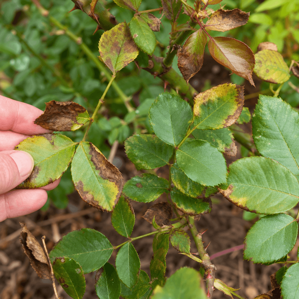 Rose brown leaves — what to do now