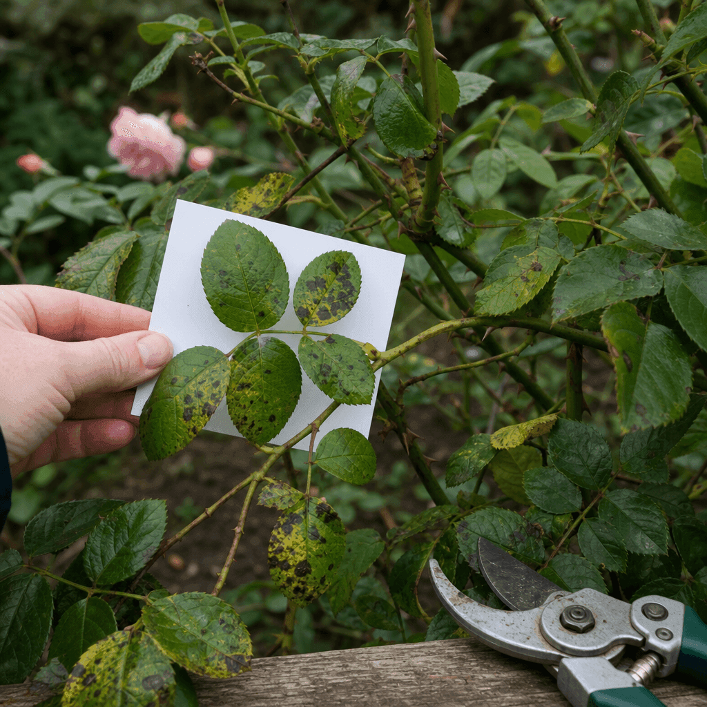 Black spot on roses — decision path