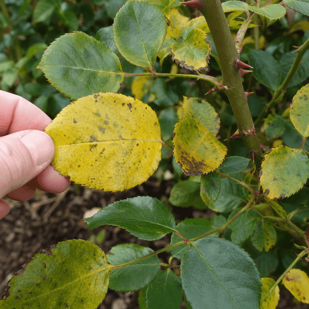 Rose Leaves Turning Yellow at the Bottom — what to do now