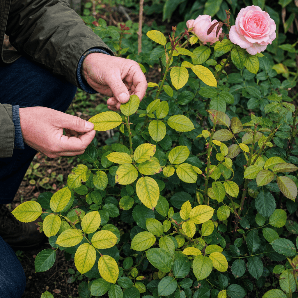 Rose Leaves Turning Yellow at the Bottom — quick diagnosis chart