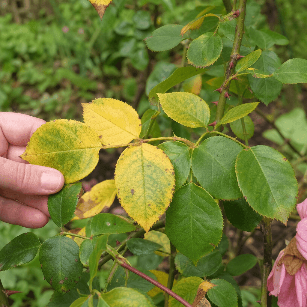 Rose Leaves Turning Yellow at the Bottom — what not to do
