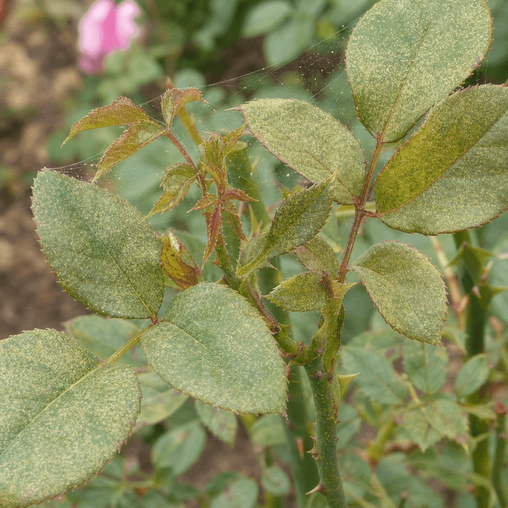 Spider mites on roses — most likely causes