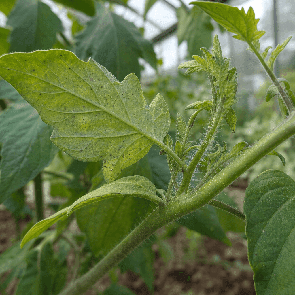 Yellow leaves on tomato plants: Pest damage that makes tomato leaves yellow