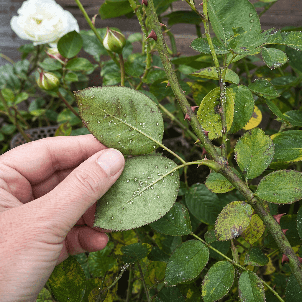 Whitefly on roses — overview