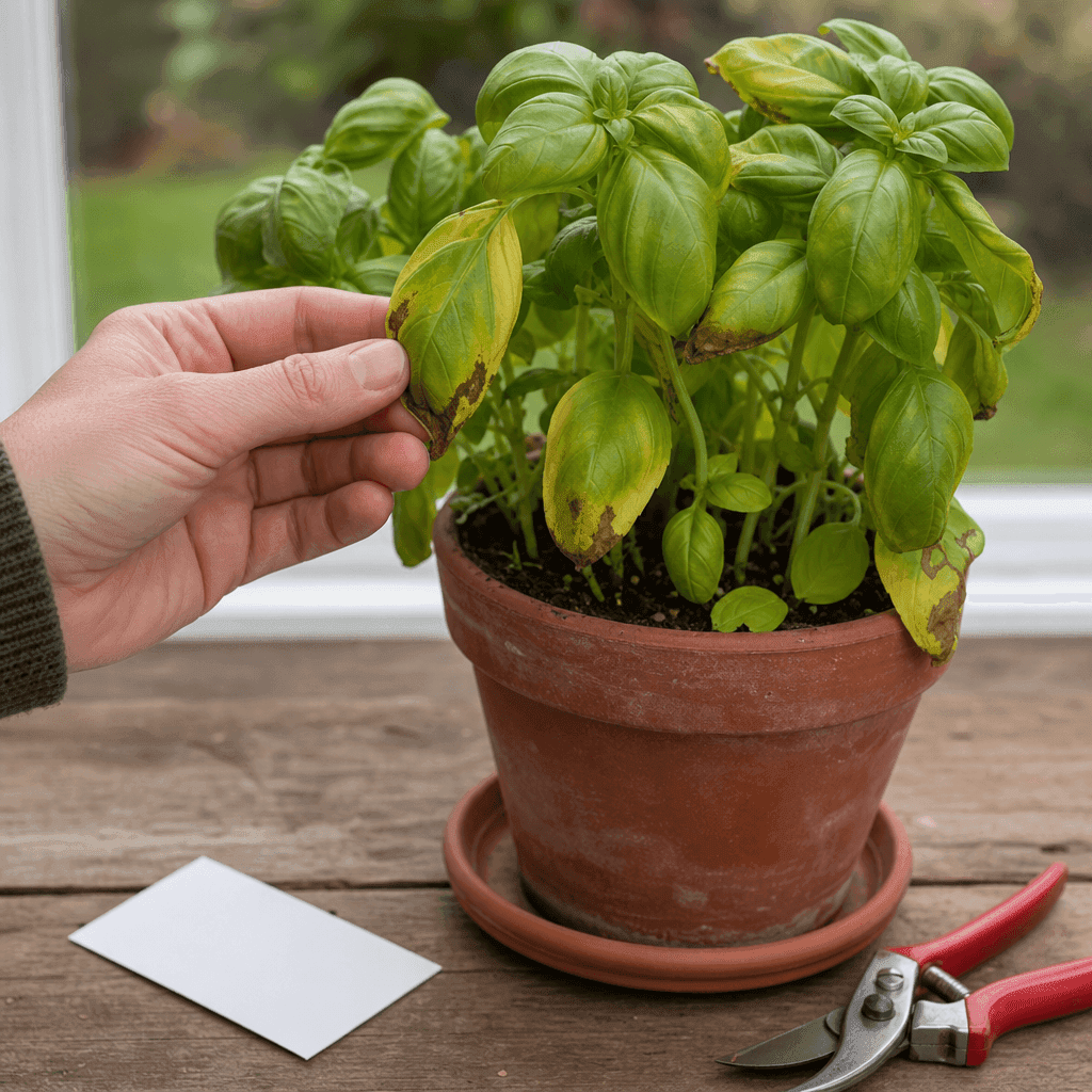 Why is my basil plant dying — decision path