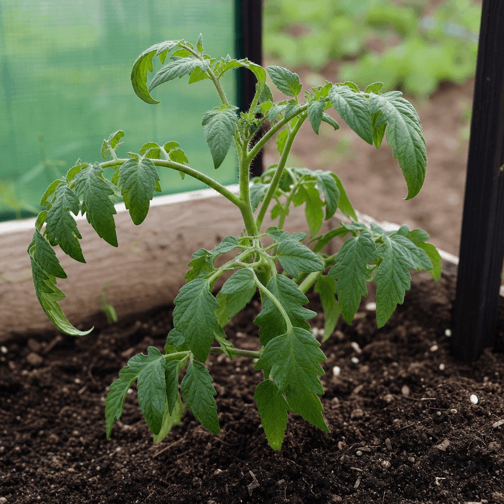 Wilting tomato plant: Transplant shock after planting out