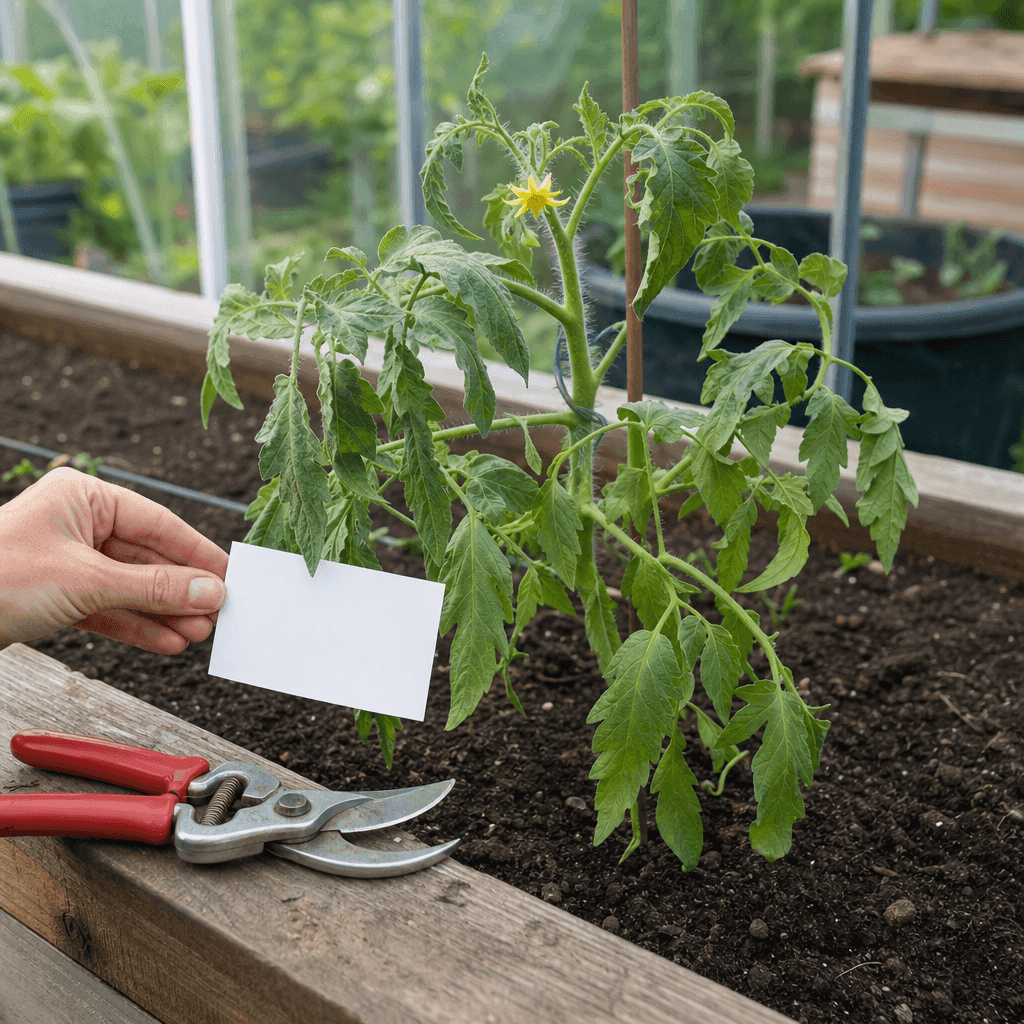 Wilting tomato plant — decision path