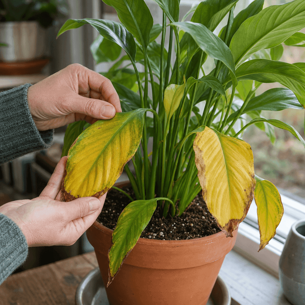 Yellow leaves on indoor plants — overview