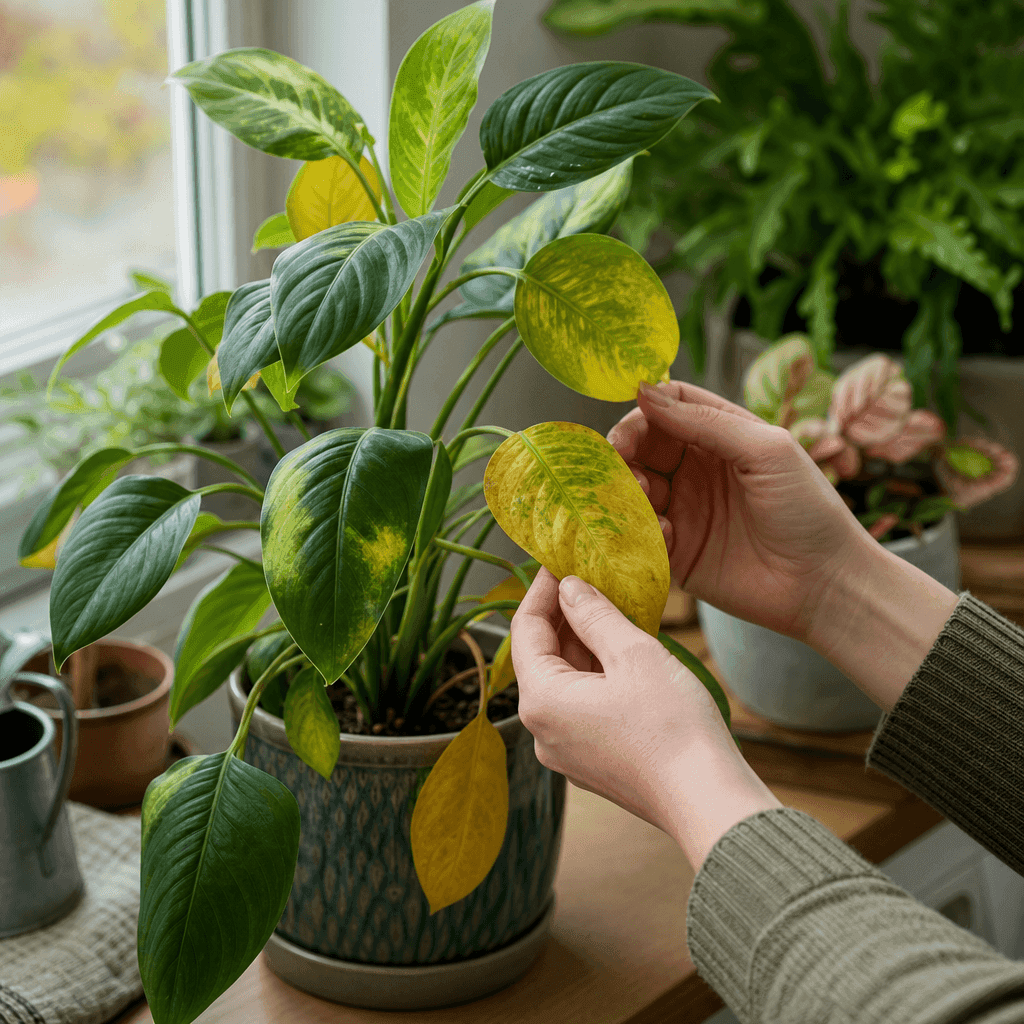 Yellow leaves on indoor plants — quick diagnosis chart