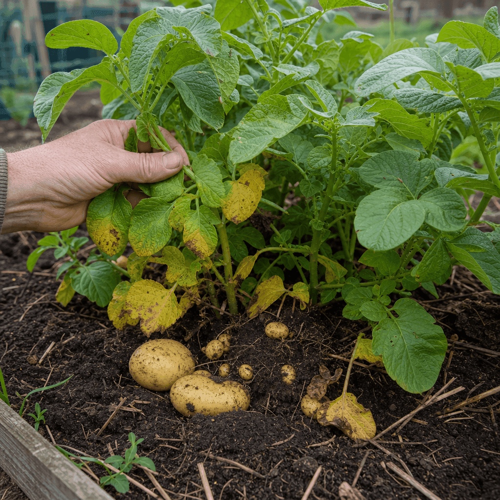 Yellow leaves on potato plants — what to do now