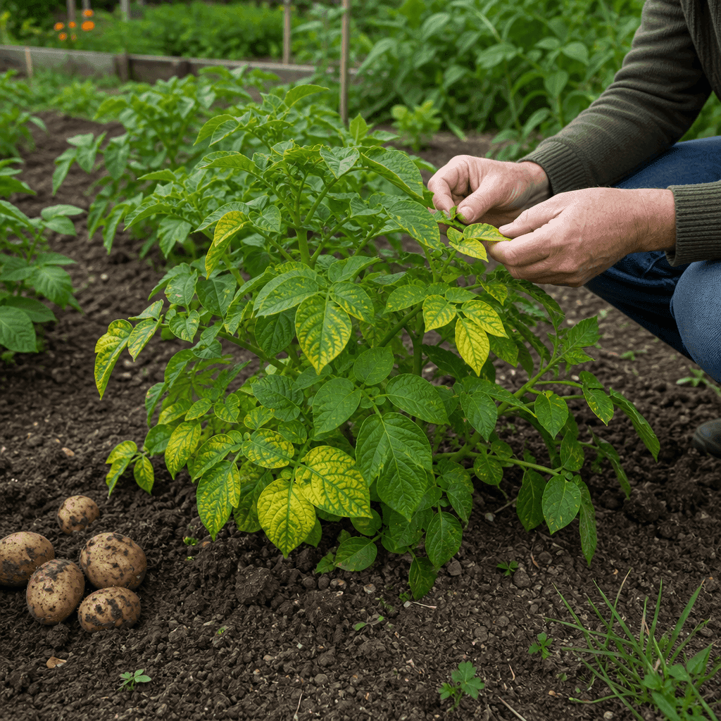 Yellow leaves on potato plants — quick diagnosis chart